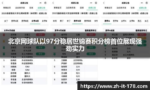 北京网球队以97分稳居世锦赛积分榜首位展现强劲实力